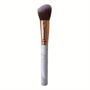 1710381286246-8921ec930a834aaaacdb46c9a9bcd558-goods Marble Pattern Makeup Brush - Soft Fiber Bristles, Beveled Blush & Contour Brush