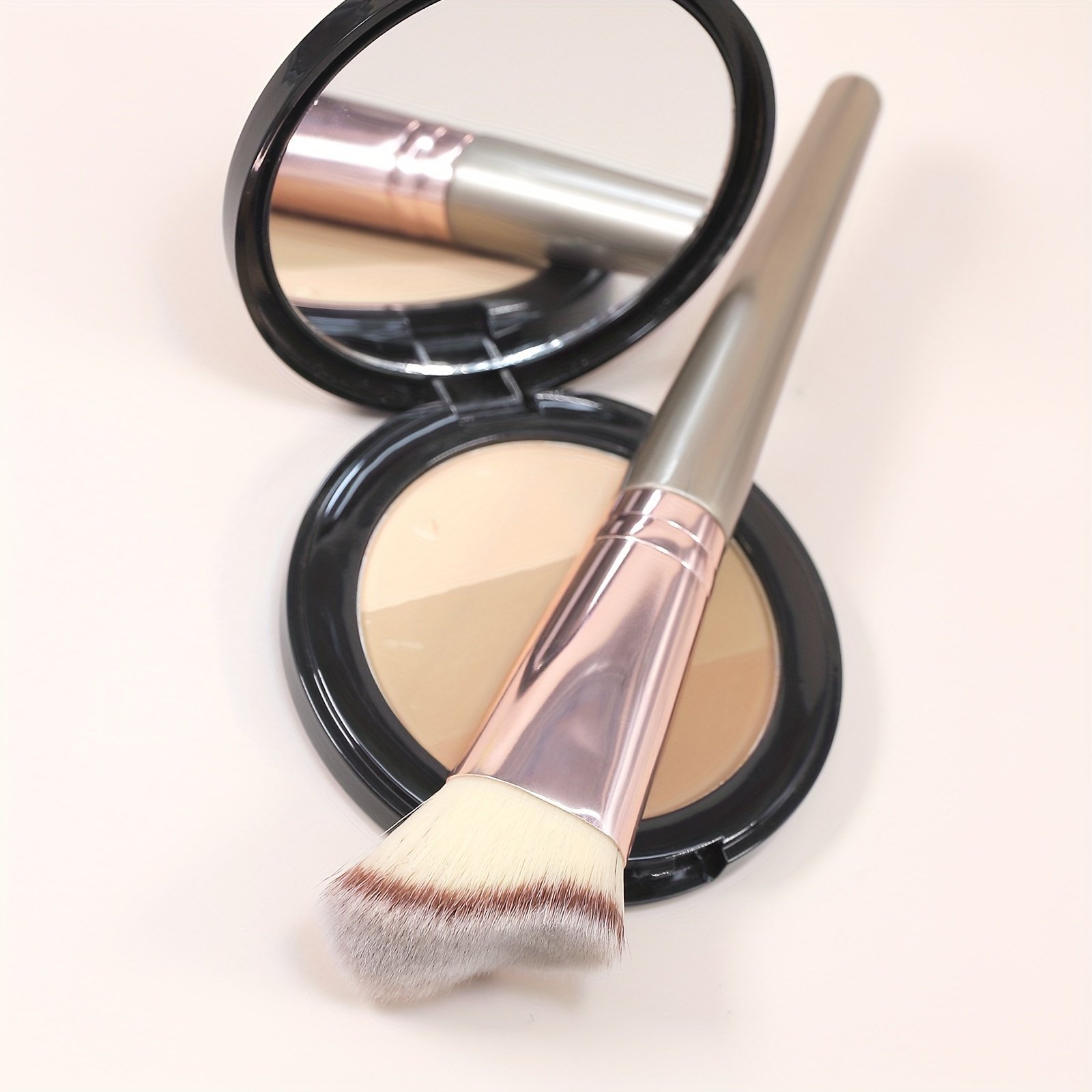 High-quality synthetic fibers angled contour brush