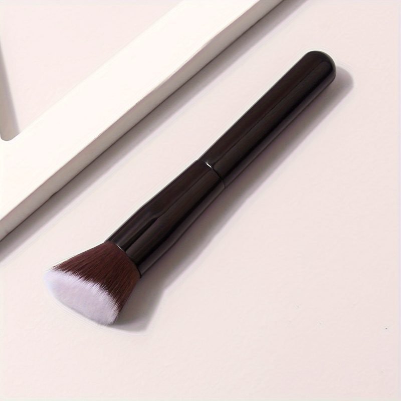 Black Angled Contour Brush - Soft Bristles for Blush, Powder, and Multifunctional Makeup
