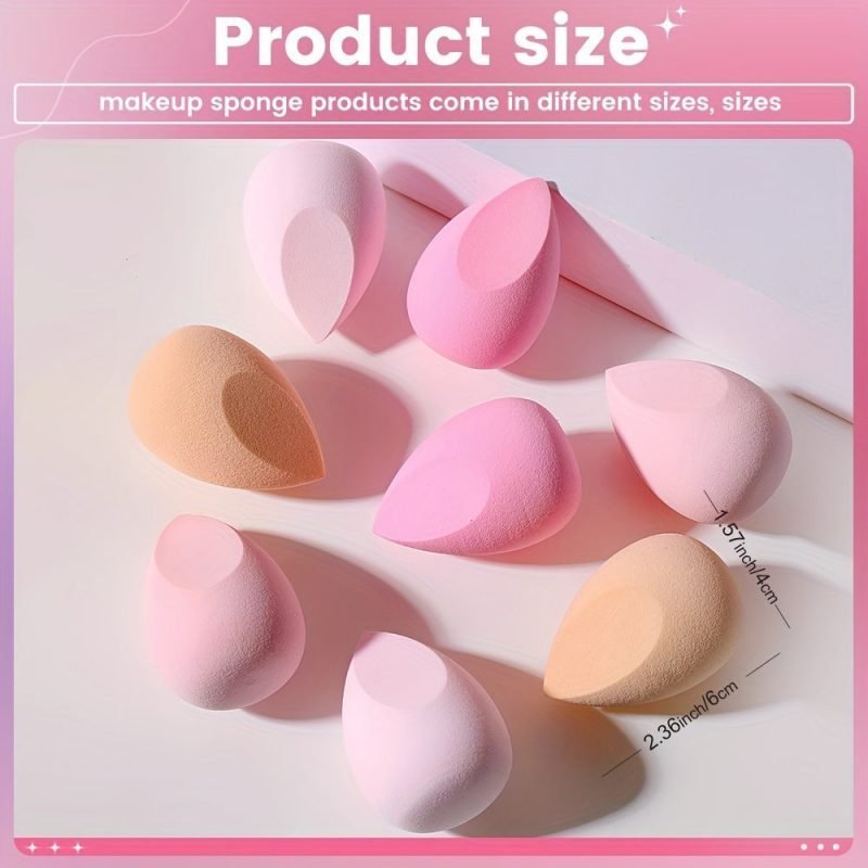 3354be371ae9f19ac2030a24c27f7422-1 Premium Pink Makeup Sponges - 8pcs for Flawless Blending