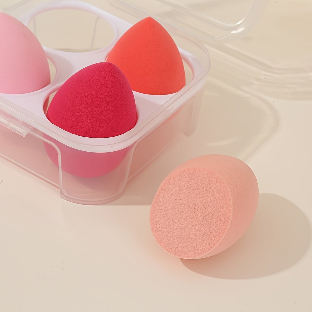 4pcs Makeup Sponges Beauty Blender with portable case
