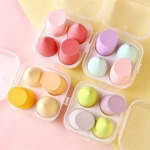 4PCS Premium Makeup Sponge Set - Bouncy Beauty Blender, Soft for Wet & Dry Use