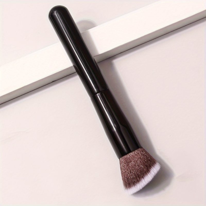 Black Angled Contour Brush - Soft Bristles for Blush, Powder, and Multifunctional Makeup