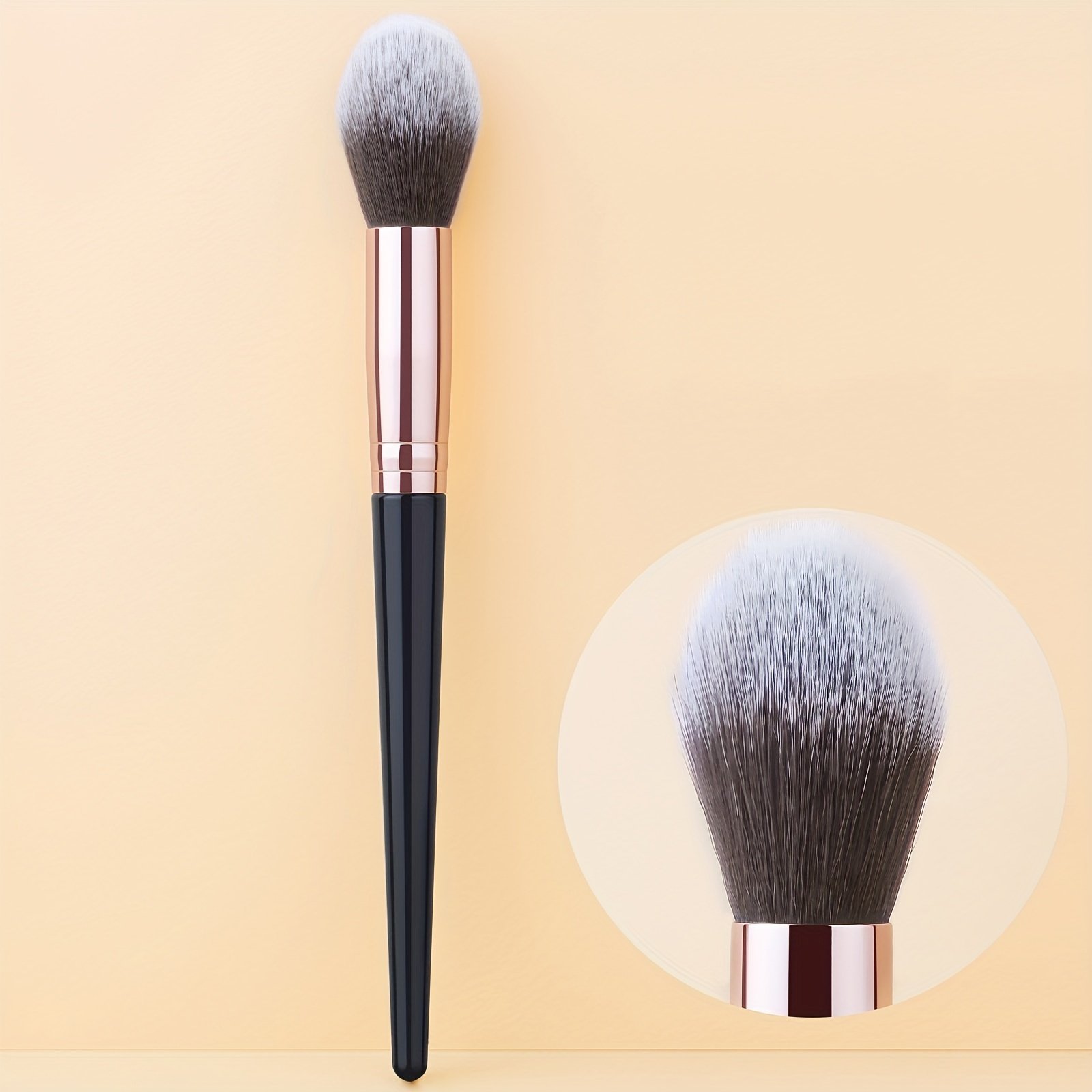 Close-up of soft angled bristles