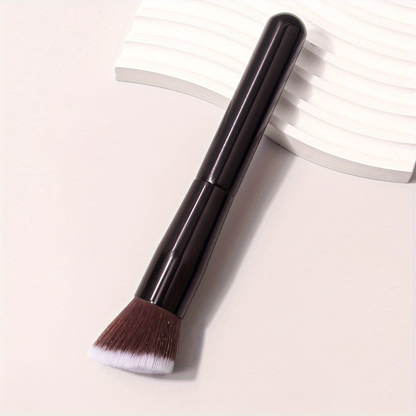 Black Angled Contour Brush soft bristles