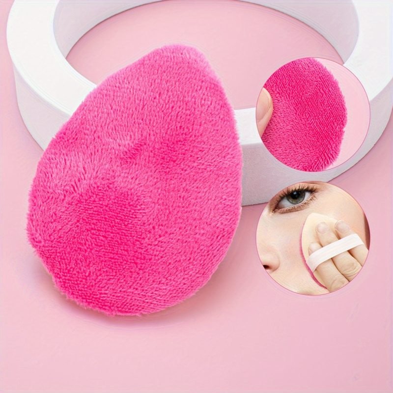 1pc Water Drop Shaped Powder Puff - Latex-Free, Double-Sided, for Flawless Face Makeup