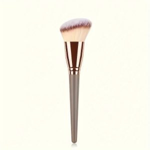 Premium Nylon Bristle Contour Brush: Soft, Angled, Multifunctional