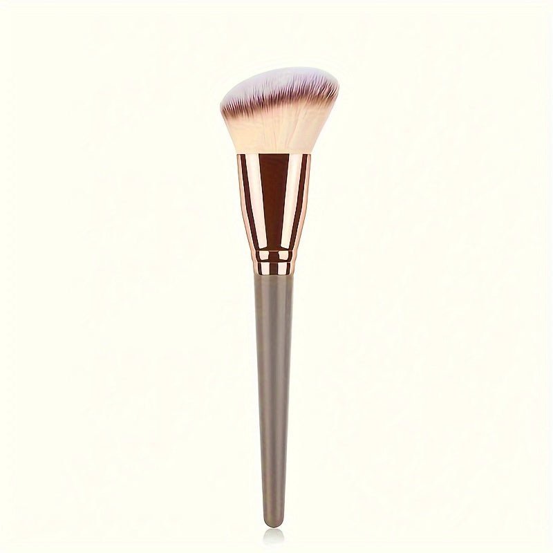 Premium Nylon Bristle Contour Brush: Soft, Angled, Multifunctional
