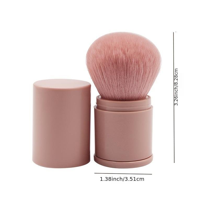 b2c07fa2b094b437eae3a0ff9b55ea31-1 Retractable Powder Blush Brush - Portable, Soft Bristles, Travel Size