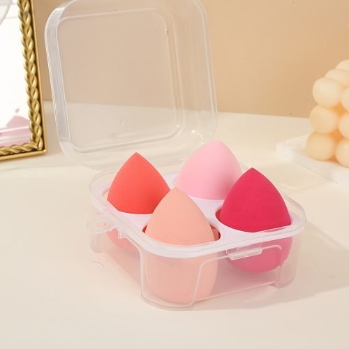 df4a3497-6ef3-49d1-b0e0-df545a5424dd-1 4pcs Makeup Sponges Beauty Blender with Portable Case for Daily Makeup and Travel Use
